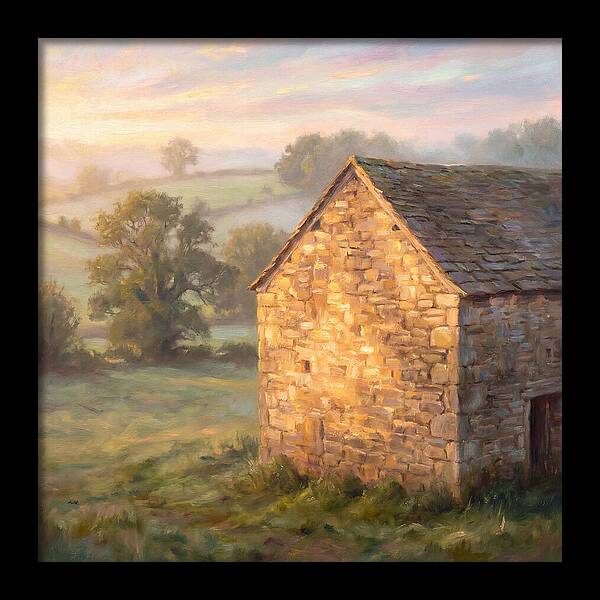 Stone Barn At Dawn