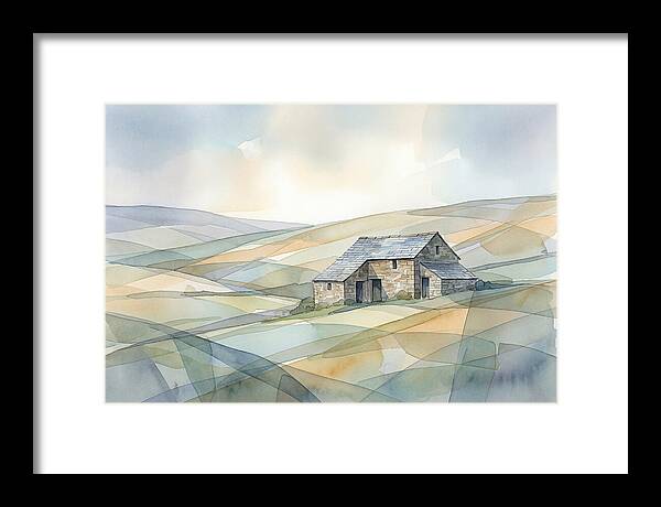 Stone Barn On A Hillside