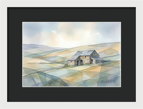 Stone Barn On A Hillside