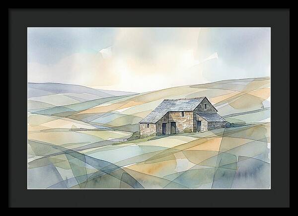 Stone Barn On A Hillside