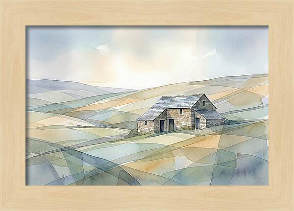Stone Barn On A Hillside
