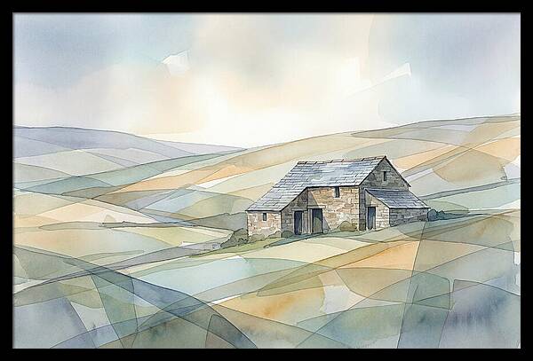Stone Barn On A Hillside