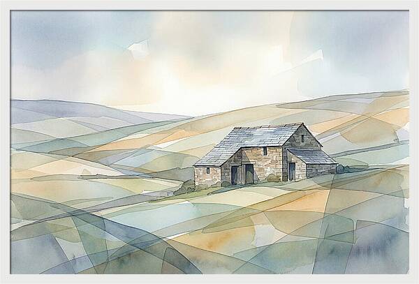 Stone Barn On A Hillside