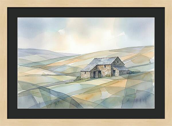 Stone Barn On A Hillside