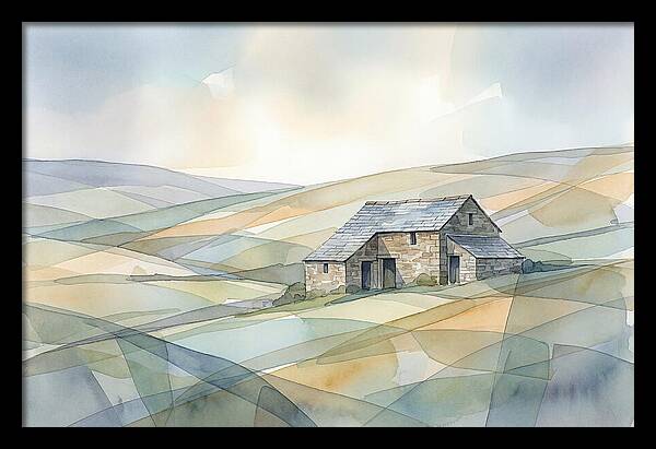 Stone Barn On A Hillside