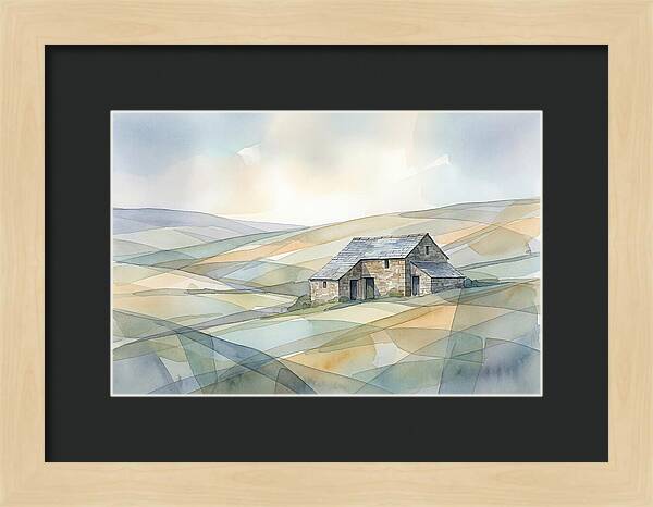 Stone Barn On A Hillside