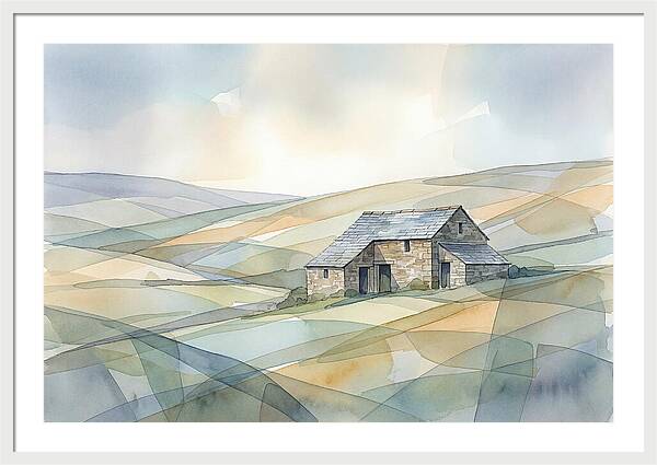 Stone Barn On A Hillside