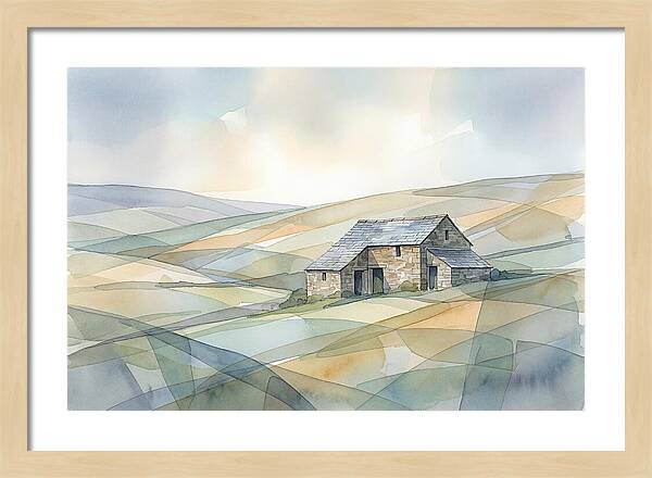 Stone Barn On A Hillside