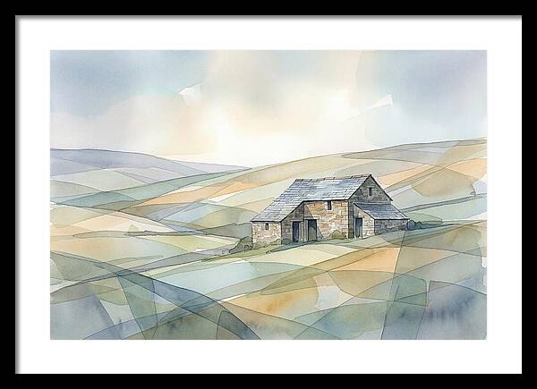 Stone Barn On A Hillside