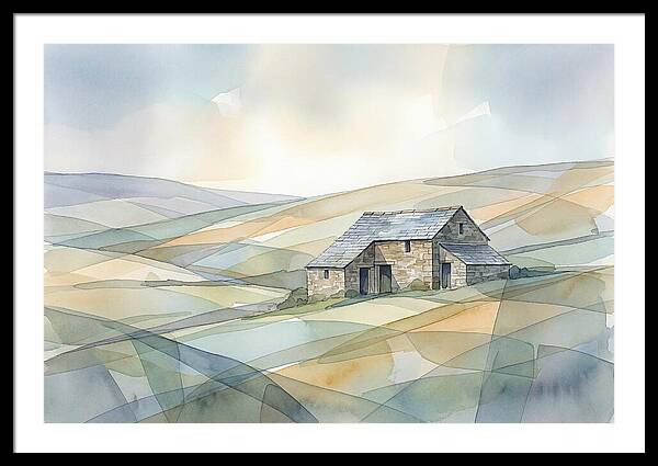 Stone Barn On A Hillside