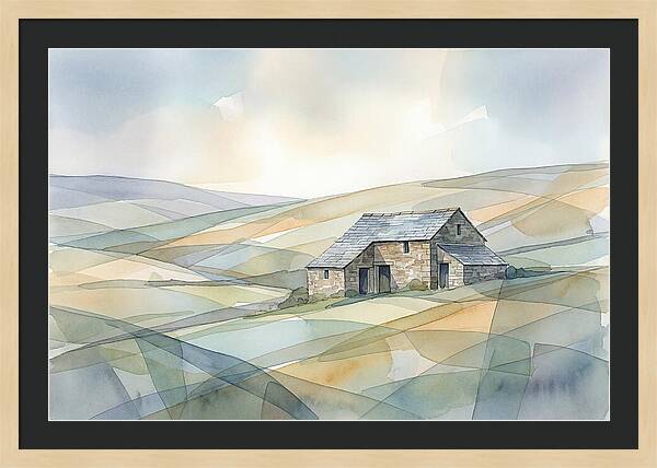 Stone Barn On A Hillside