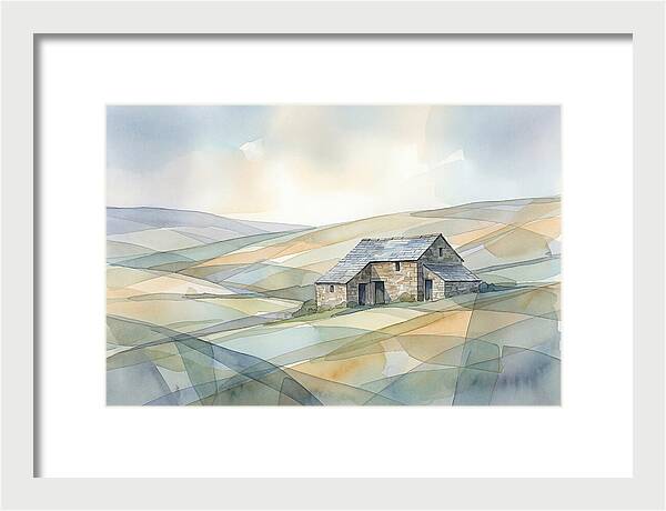 Stone Barn On A Hillside