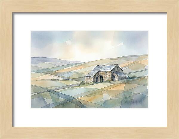 Stone Barn On A Hillside