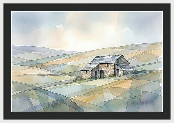 Stone Barn On A Hillside