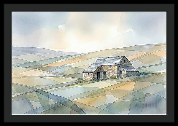 Stone Barn On A Hillside
