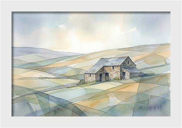 Stone Barn On A Hillside