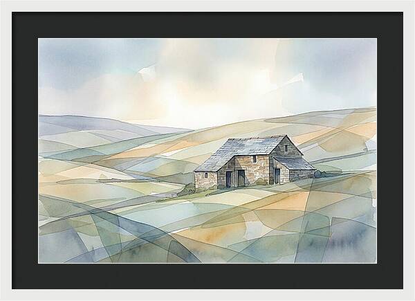 Stone Barn On A Hillside
