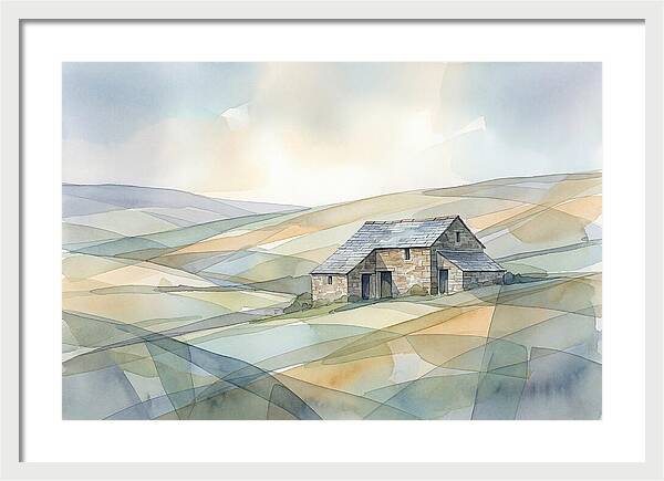 Stone Barn On A Hillside