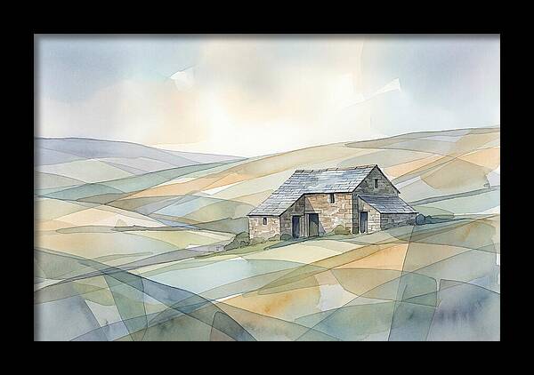 Stone Barn On A Hillside