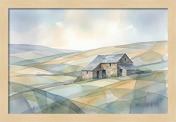 Stone Barn On A Hillside