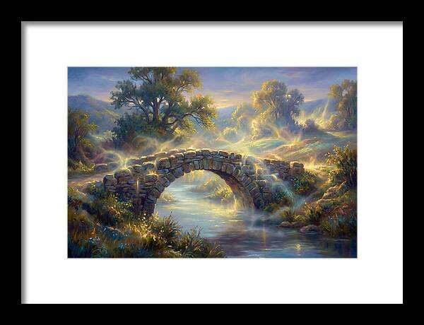 Stone Bridge At Dusk