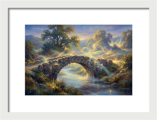 Stone Bridge At Dusk
