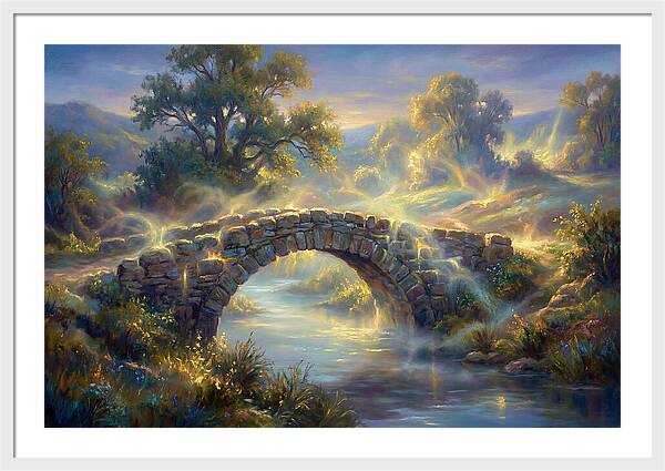 Stone Bridge At Dusk