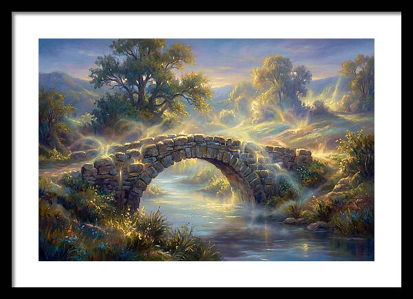 Stone Bridge At Dusk