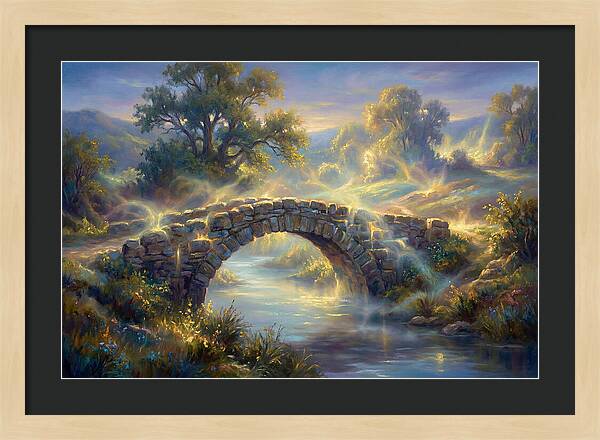 Stone Bridge At Dusk