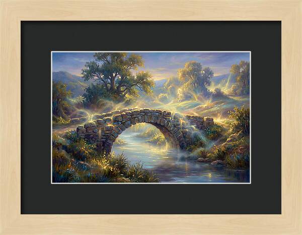 Stone Bridge At Dusk