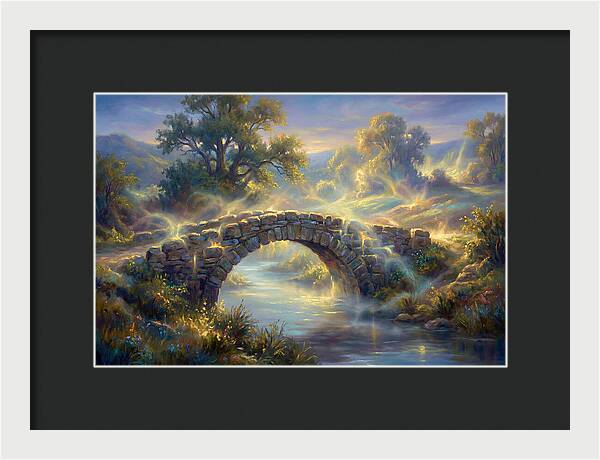 Stone Bridge At Dusk