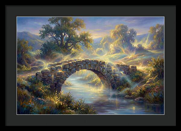 Stone Bridge At Dusk