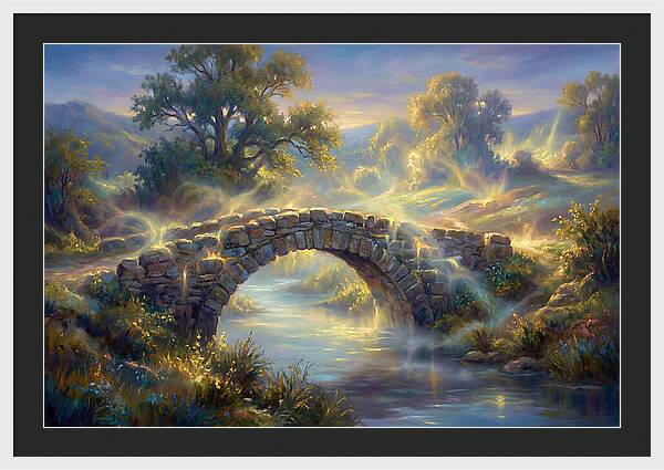 Stone Bridge At Dusk