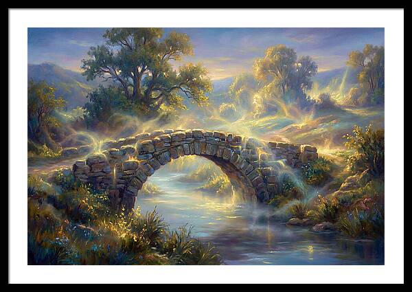 Stone Bridge At Dusk