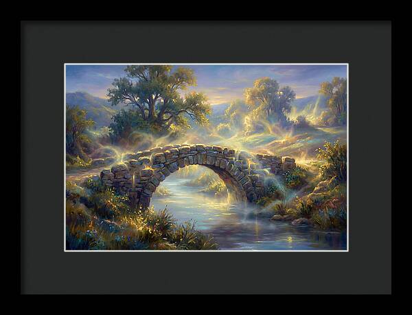 Stone Bridge At Dusk