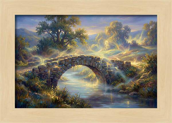 Stone Bridge At Dusk