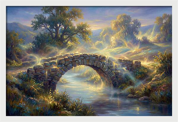 Stone Bridge At Dusk