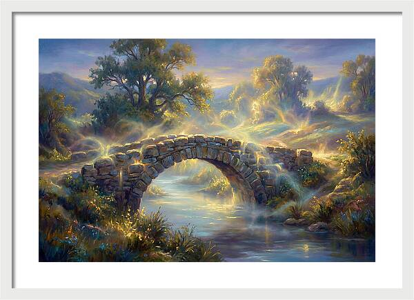 Stone Bridge At Dusk