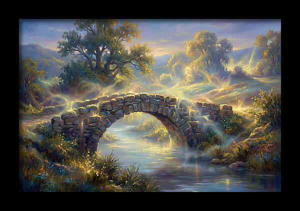 Stone Bridge At Dusk