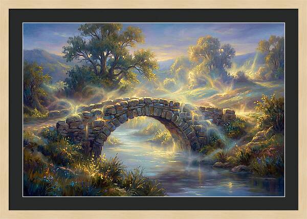 Stone Bridge At Dusk