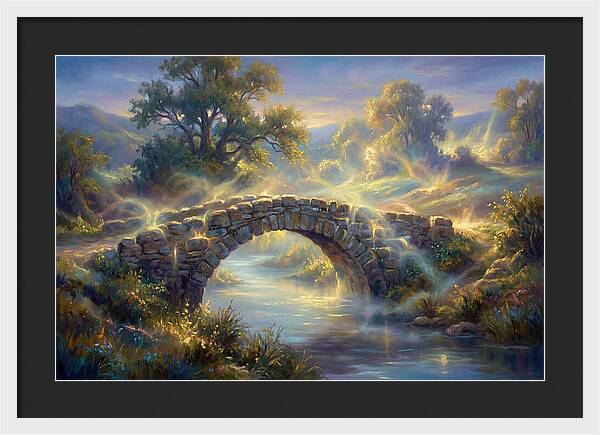 Stone Bridge At Dusk