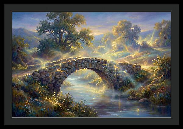 Stone Bridge At Dusk