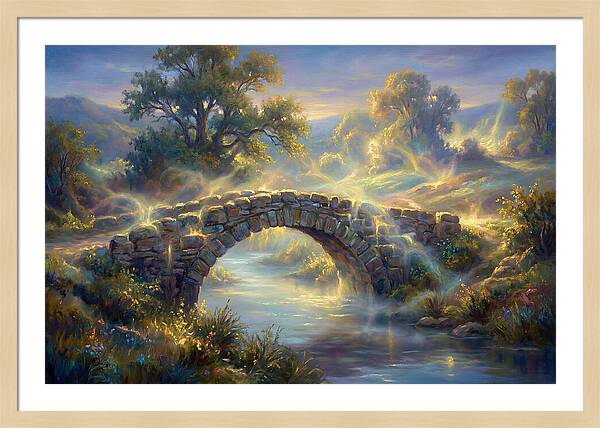 Stone Bridge At Dusk