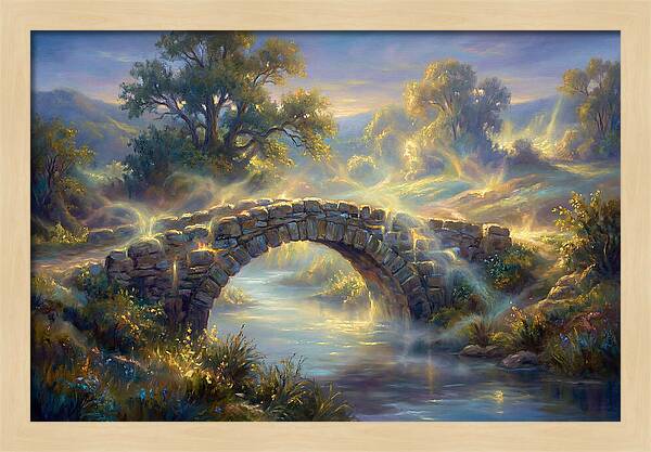 Stone Bridge At Dusk