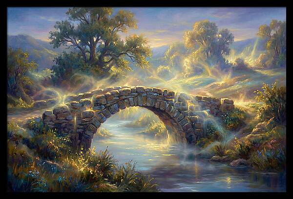 Stone Bridge At Dusk