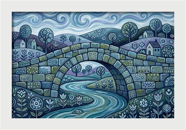 Stone Bridge Over Serene Waters
