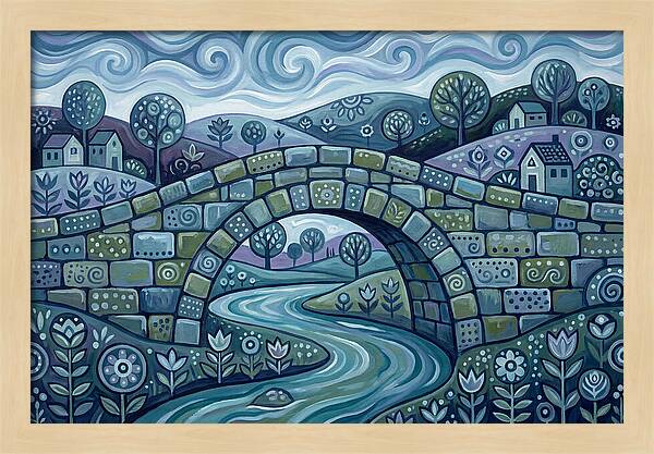 Stone Bridge Over Serene Waters
