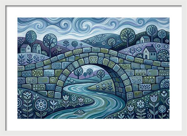 Stone Bridge Over Serene Waters