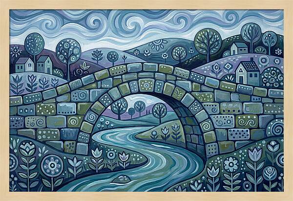 Stone Bridge Over Serene Waters
