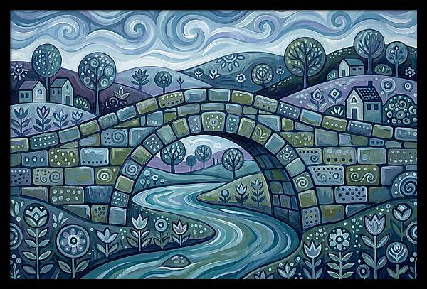 Stone Bridge Over Serene Waters